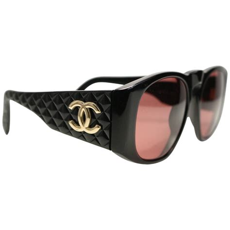 chanel vintage logo sunglasses|chanel sunglasses with clear sides.